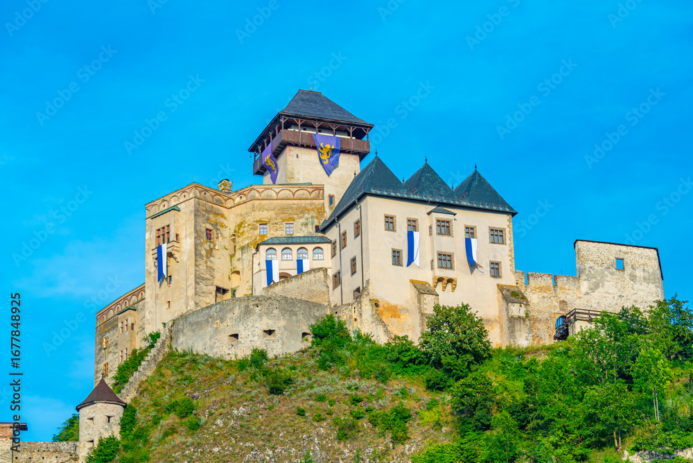 Fototapeta premium View of Trencin castle in Slovakia