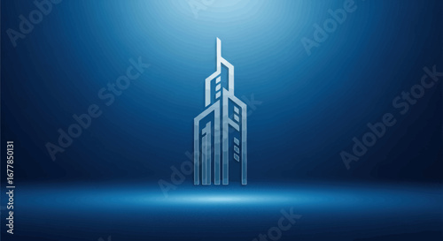 Urban Skyscraper Silhouette.