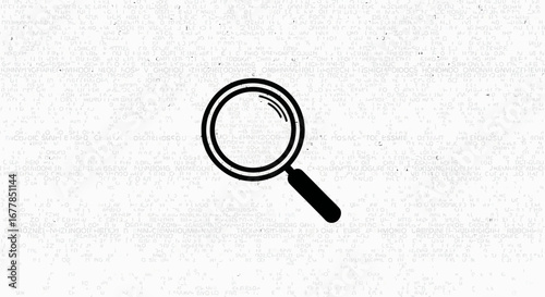Detailed Closeup of a Magnifying Glass.