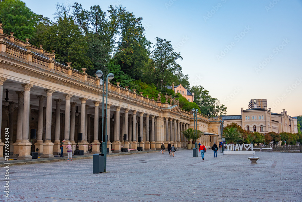 Obraz premium Mill colonnade in Karlovy Vary, Czech republic