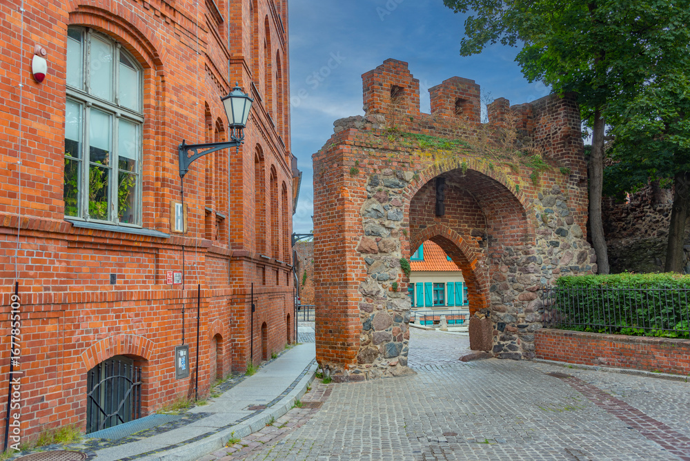 Naklejka premium Teutonic Castle ruins in Torun, Poland