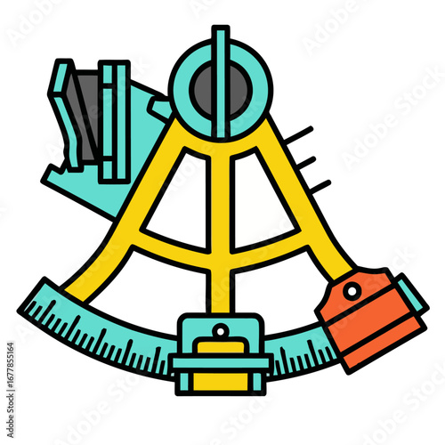 sextant tool a navigation instrument for determining angles used in astronomy  navigation for historical context
