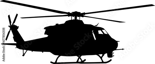 Utility military helicopter Vector Illustration
