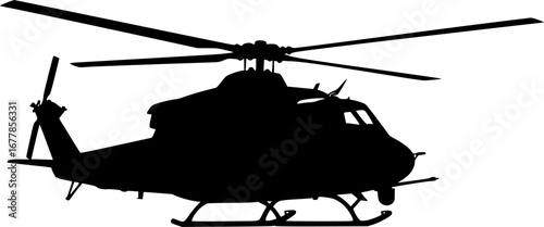 Utility military helicopter Vector Illustration
