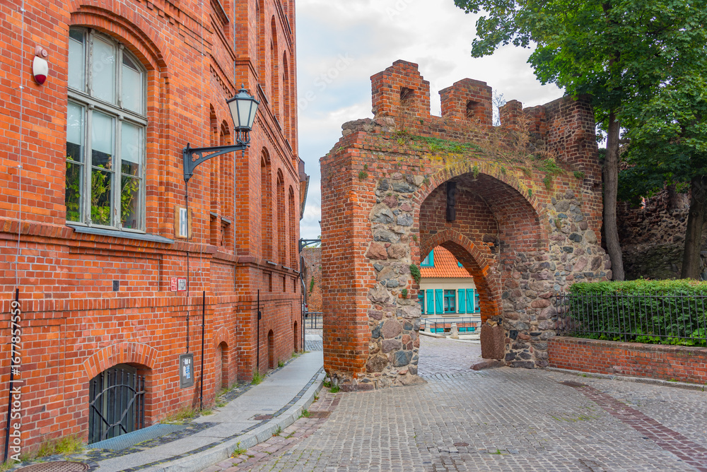 Naklejka premium Teutonic Castle ruins in Torun, Poland