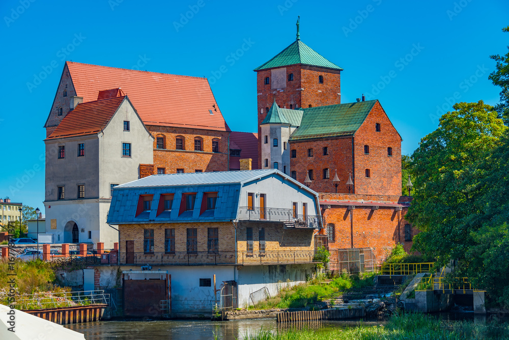Obraz premium Summer day at Darlowo castle - Castle of the Dukes of Pomerania