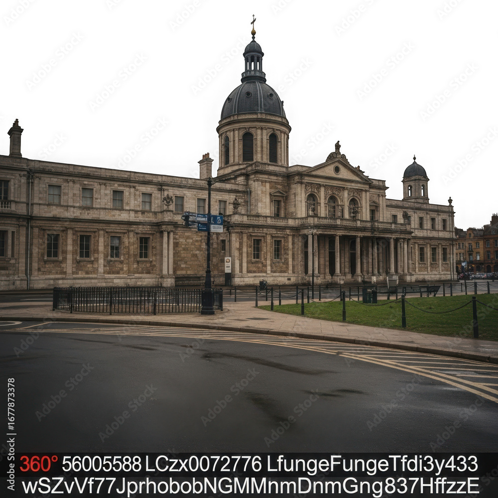 Fototapeta premium Grand architecture building isolated on transparent background transparent background