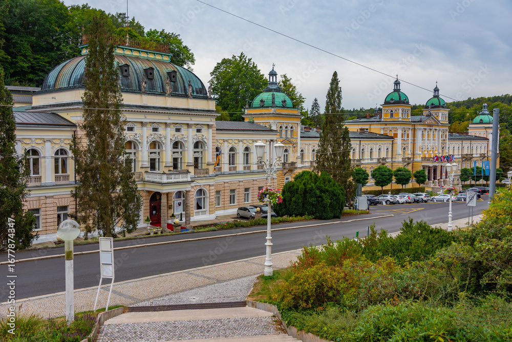 Fototapeta premium Historical houses at Marianske lazne in Czech republic