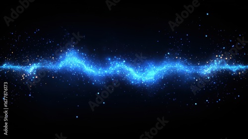abstract blue background with stars
