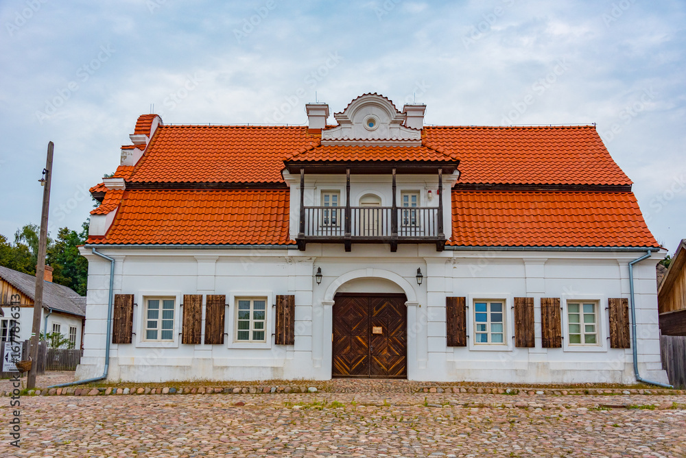 Fototapeta premium Rynek square at Lublin Village Open Air Museum in Poland