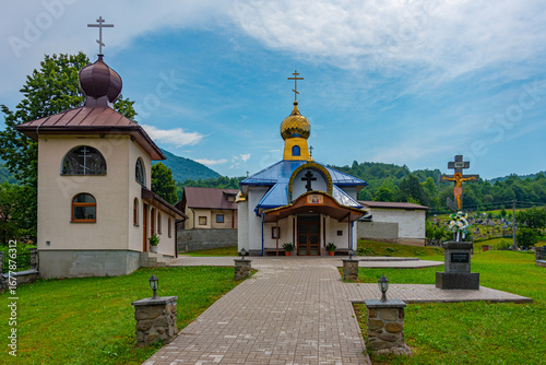 Cuadro en lienzo Orthodox Church of the Ascension of Jesus Christ at Rusky Potok,