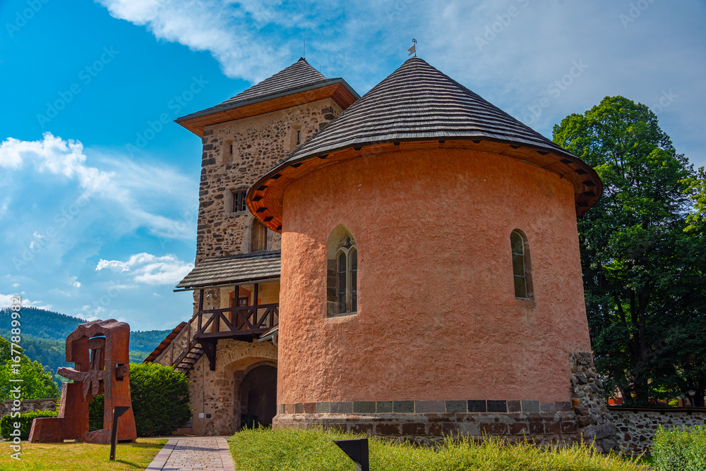 Fototapeta premium Kremnica castle viewed during a sunny day, Slovakia