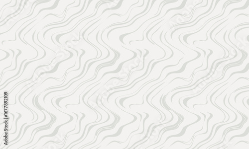 Subtle Seamless Pattern with Distorted Wavy Lines, Minimalist Abstract Background with a Liquid or Optical Illusion Effect