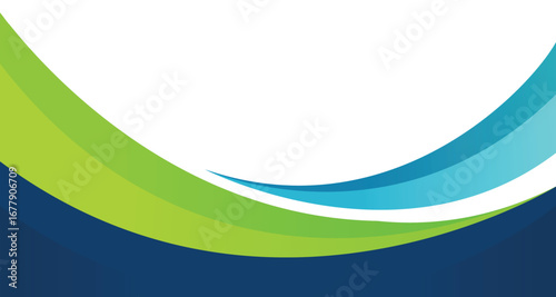Modern abstract background with blue and green wave design. Perfect for corporate templates, business presentations, flyers, brochures, and digital banners. Clean, professional, and trending design