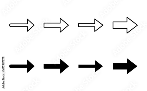 Arrow icon set. Arrow symbol. Arrow sign for your web design.