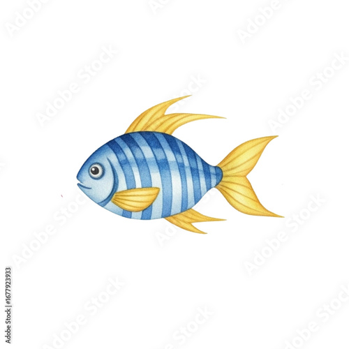 vector illustration of a fish