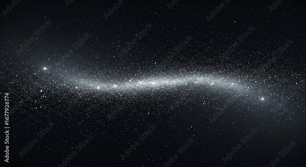 Fototapeta premium Stunning Cosmic Galaxy Background with Bright Shining Stars