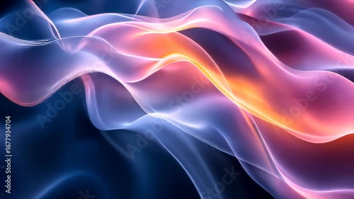 Wallpaper Mural Abstract Glowing Waves of Light and Energy Flowing in Vibrant Colors. Torontodigital.ca