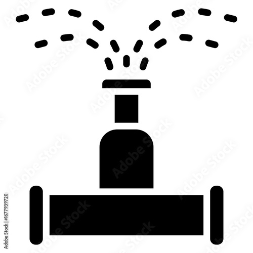 Automatic Watering Glyph Icon