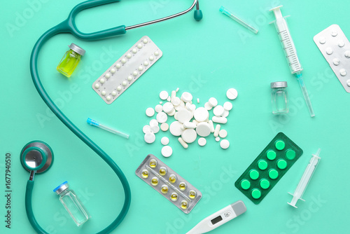 Composition with pills and ...