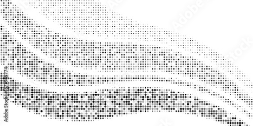 Abstract White and Green wave wide background banner