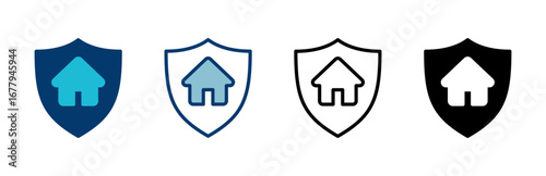 Home insurance icon vector isolated on white background. home protection icon