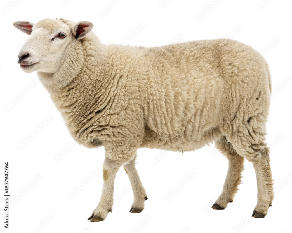 Fototapeta premium sheep isolated on white