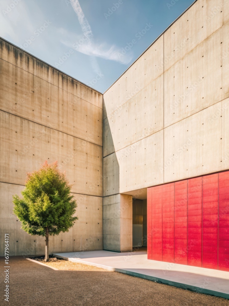 Fototapeta premium Minimalist Concrete Architecture