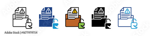 Data Breach multiple icon