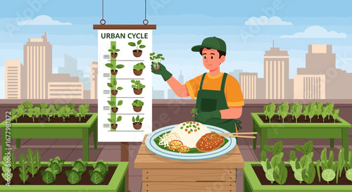 A Rooftop Garden Oasis: Cultivating Food and Sustainability in an Urban Setting