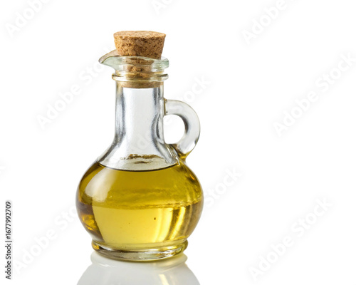 bottle of olive oil isolated, cut-out 
