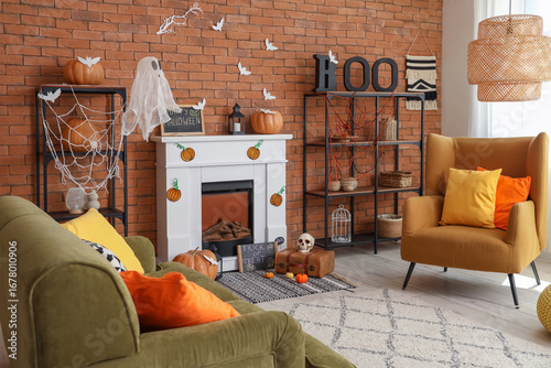 Interior of living room dec...
