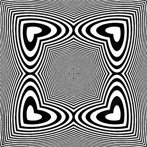 Hypnotic optical illusion pattern with mesmerizing geometric shapes and abstract design originally a scalable vector graphic