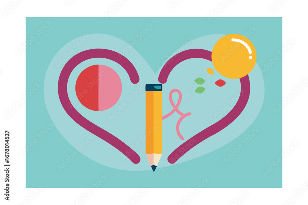 Obraz premium vector illustration icon design business symbol art love design icon