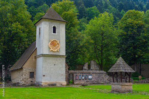 Fototapeta Naklejka Na Ścianę i Meble -  View of Red monastery in Slovakia