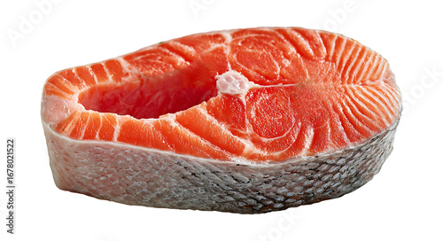 Hyper Realistic Raw Dogfish Steak isolated on transparent background, png
