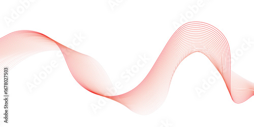 Abstract thin line icon. Thin wavy line abstract background. Wavy line horizontal divider outline minimalist background. Abstract black lines wave curve motion on white background. EPS 10