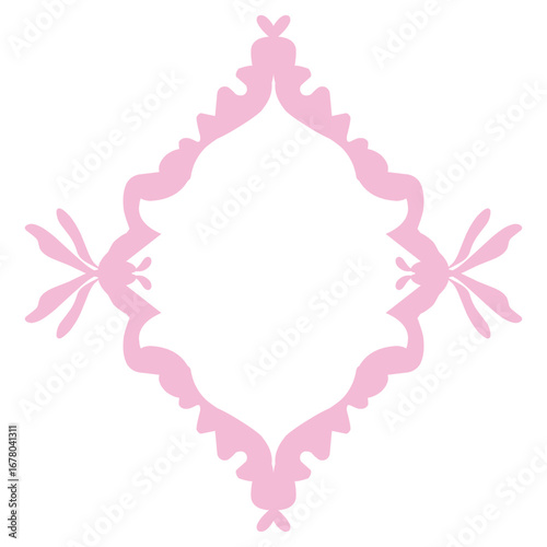 pink flower frame