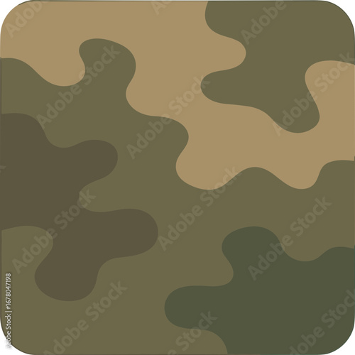 Camouflage Irregular Shape Pattern Graphic Illustration for Military Concept