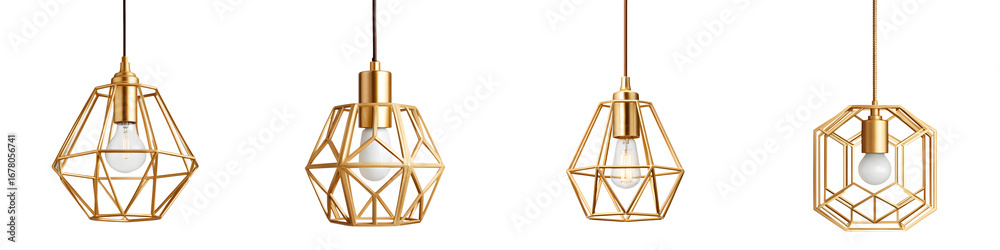 custom made wallpaper toronto digitalModern Gold Geometric Pendant Lights - Interior Design Elements