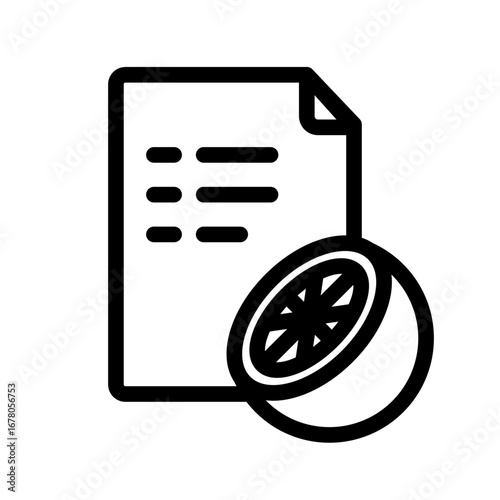 Dietary Guidelines Line Icon of Nutrition and Diet Icon Set