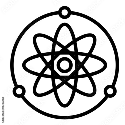 Atom  Icon Element For Design