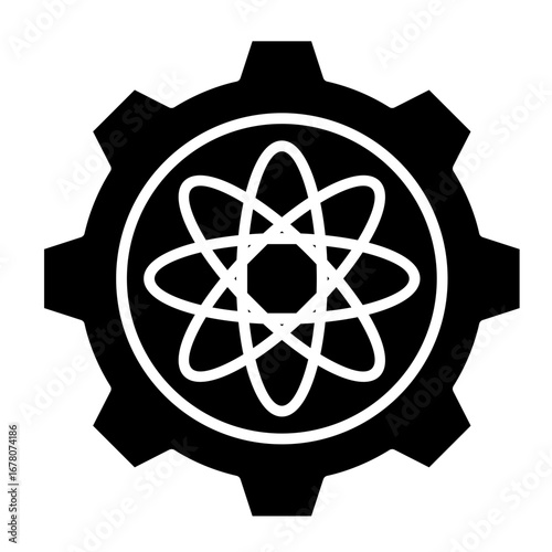 Nanotechnology  Icon Element For Design