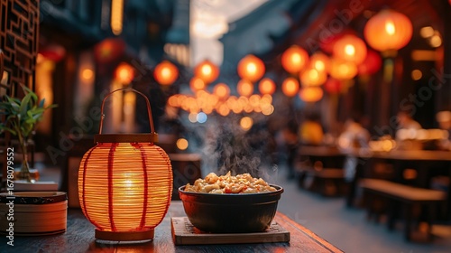 China New Year celebration scene