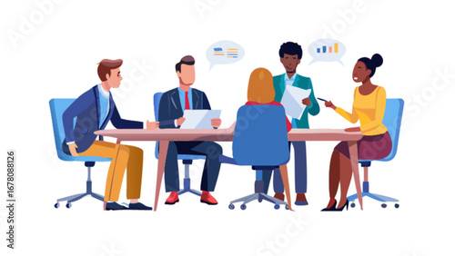 Business meeting collaboration teamwork strategy discussion corporate conference brainstorming session team project