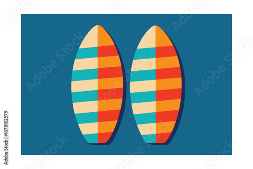 surf board vector illustration design icon summer art 