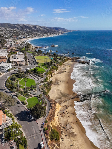 Coastline view near Heisler Park of Laguna Beach in Orange County, Southern California.	