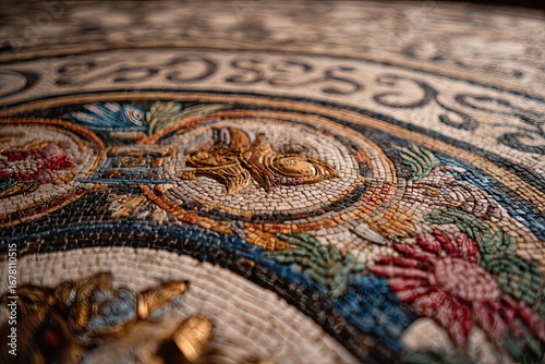 Wallpaper Mural Greek mosaic pattern with gods mythology art concept Torontodigital.ca