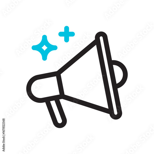 Content Promotion Line Icon of Content Creation and Publishing Icon Set