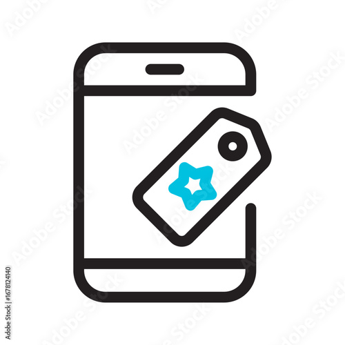 Digital Brand Tag Line Icon of Branding and Identity Line Icon Set